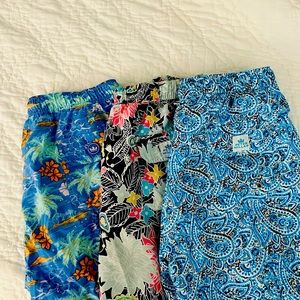 3 Peter Millar Bathing Suits, worn but in great condition.